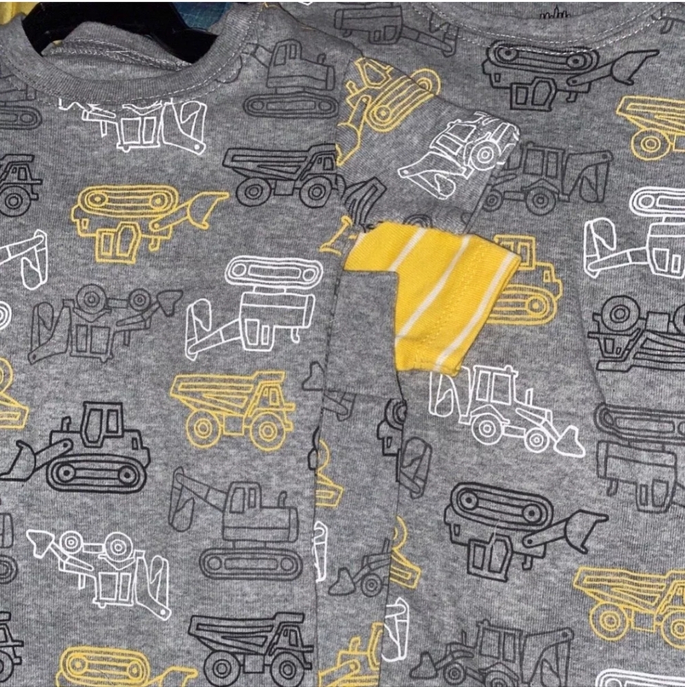 New! Kids Headquarters Kids' boys 4-Piece Cotton PJ Set Construction size 6 NWT! - Picture 7 of 9